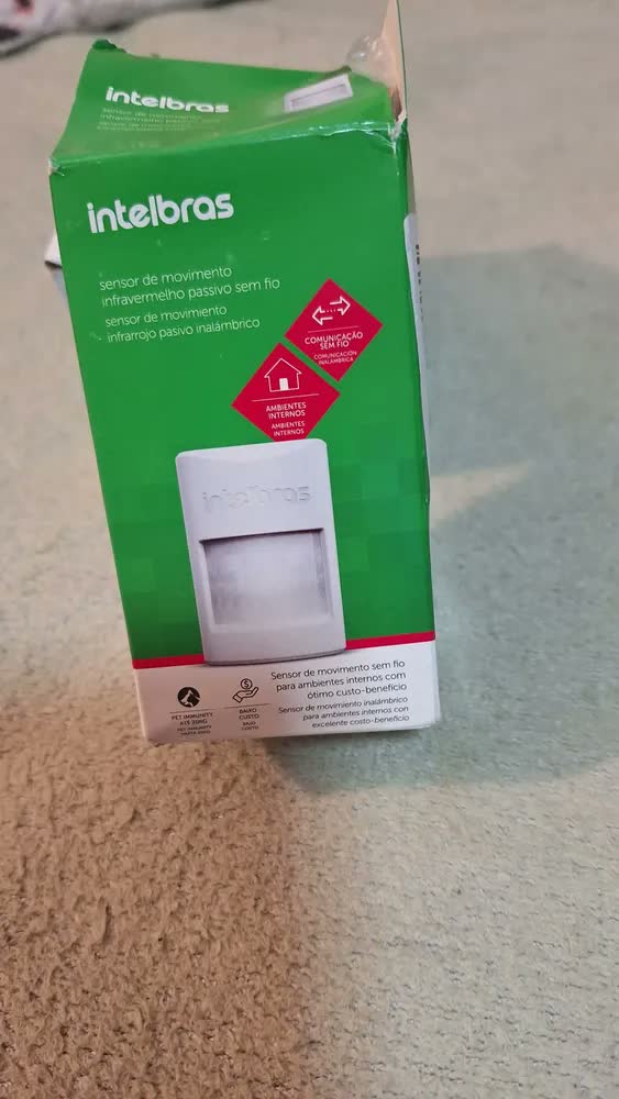 foto de SENSOR MOVIMENTO PASSIVO INFRAVERMELHO SEM FIO IVP 1000 PET IMMUNITY INTELBRAS SCREEN VISION