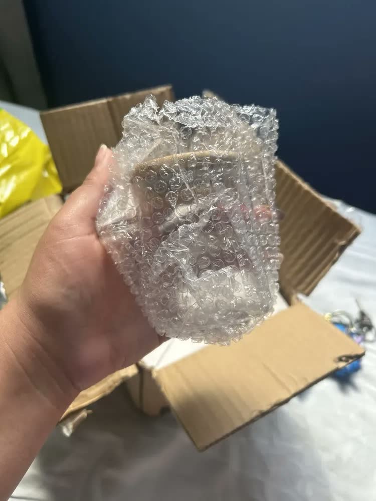 foto de Kit 6 Pote de Vidro com Tampa Bambu 200ML Potes Herméticos Porta Mantimento Hermético à Prova Odores