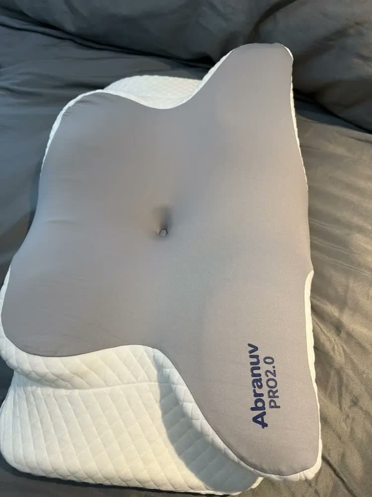 foto de Travesseiro Cervical Ergonômico em Espuma Viscoelástica para Dormir S-5431 VT Abranuv