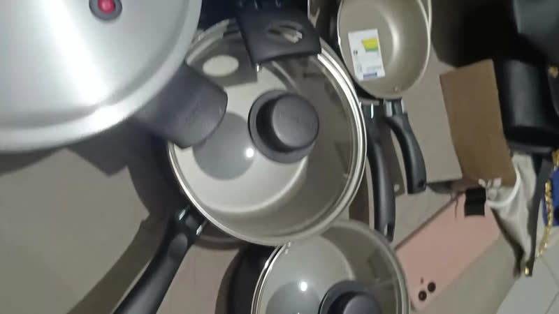 foto de Tramontina 13 Peças Turim Preto Cozinha Conjunto Panelas Preto
