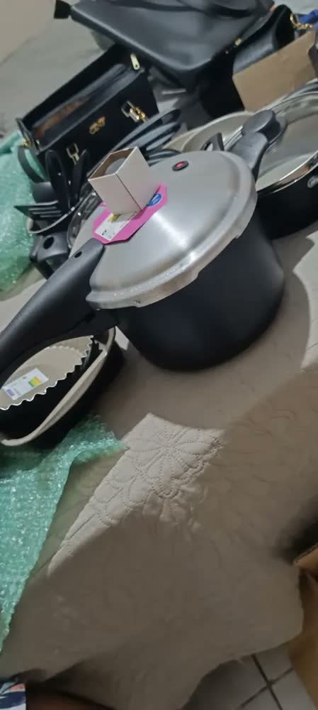 foto de Tramontina 13 Peças Turim Preto Cozinha Conjunto Panelas Preto