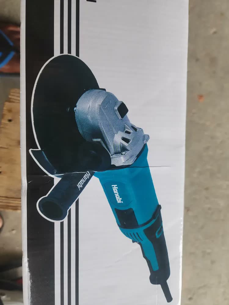 foto de Esmerilhadeira Lixadeira Angular 2000w 180mm Profissional Azul-petróleo