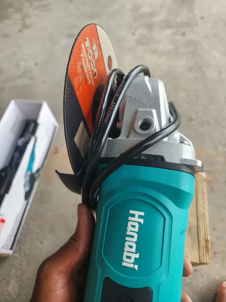 foto de Esmerilhadeira Lixadeira Angular 2000w 180mm Profissional Azul-petróleo