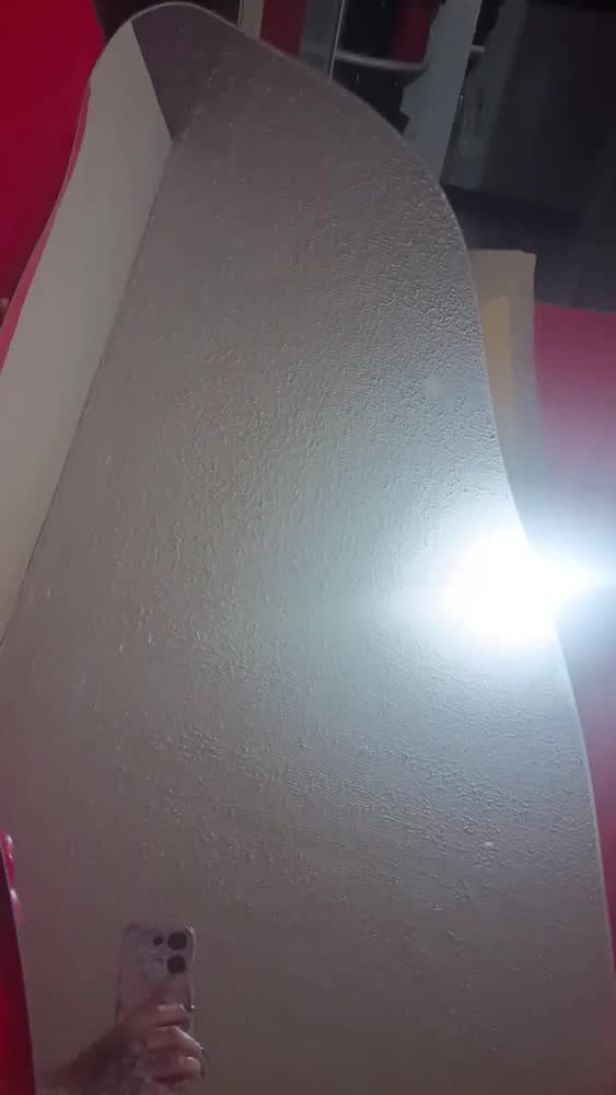 foto de Espelho 90x40 Orgânico Grande Corpo Inteiro Quarto - Suporte