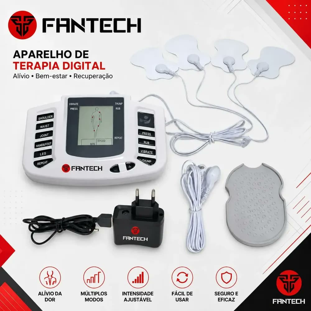 Aparelho De Choque Estimulador Terapia Ocupacional Fisioterapia Fantech