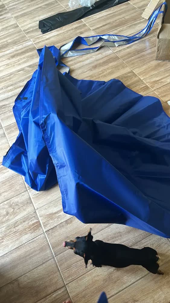 foto de Tenda Gazebo Articulado Sanfonado Profissional 3x3 Praia Sol Azul