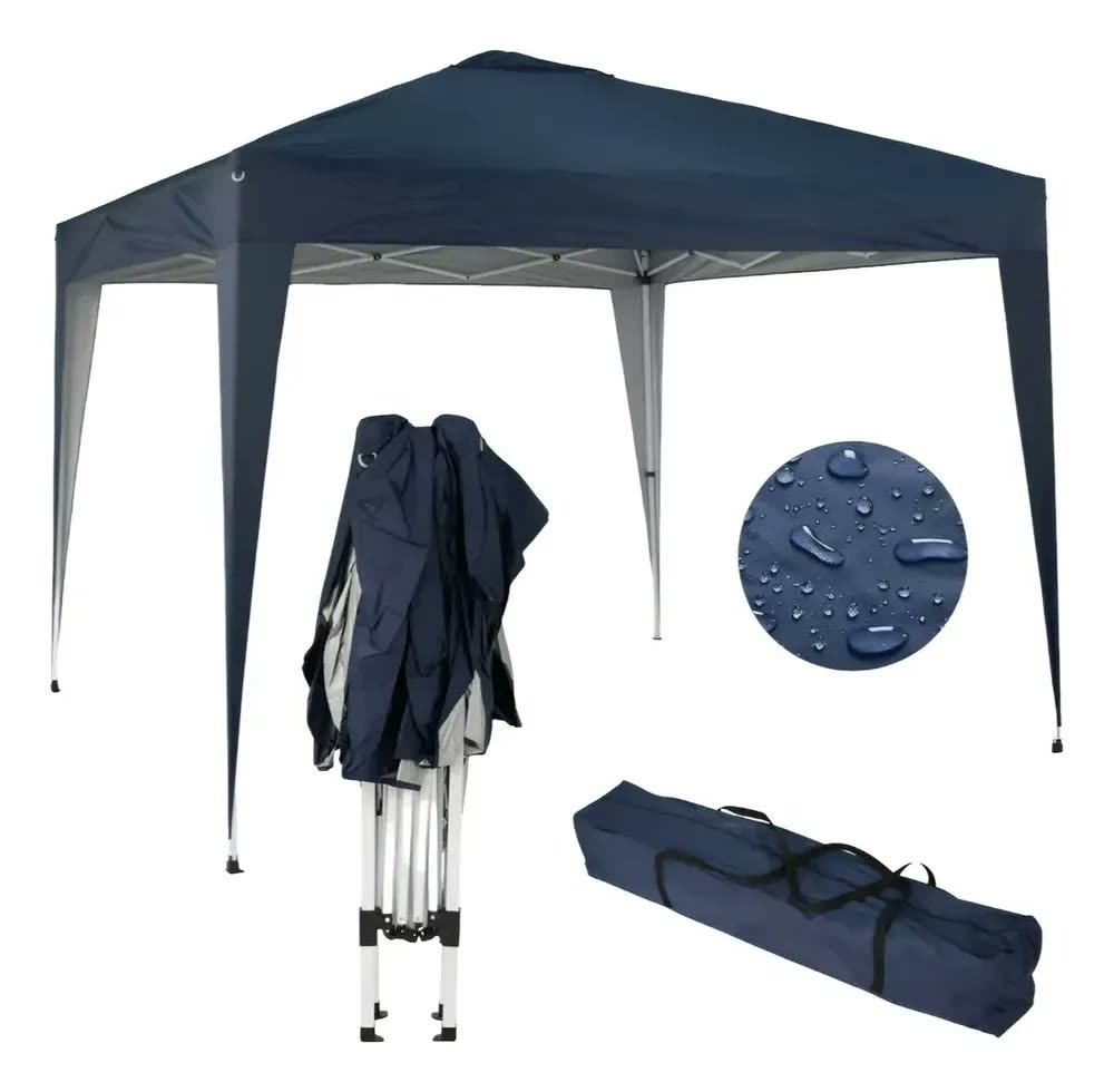 foto de Tenda Gazebo Articulado Sanfonado Profissional 3x3 Praia Sol Azul