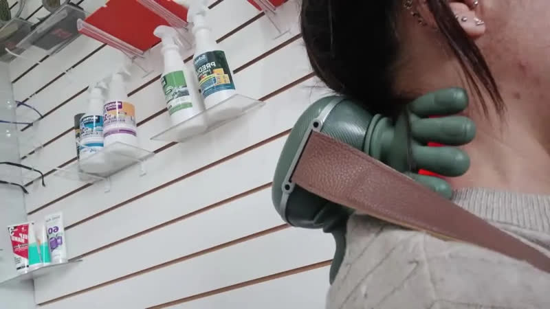 foto de Massageador Pescoço Mãozinha 3D Aquecimento Elétrico Masajeador Massageador Corporal Pês Lombar Panturrilha Mão Pescoço Cabeça Costas Coluna Pernas Ombros Cervical - Aparelho massagem Portátil Davely