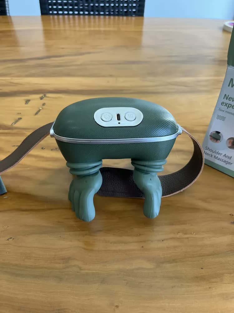 foto de Massageador Pescoço Mãozinha 3D Aquecimento Elétrico Masajeador Massageador Corporal Pês Lombar Panturrilha Mão Pescoço Cabeça Costas Coluna Pernas Ombros Cervical - Aparelho massagem Portátil Davely