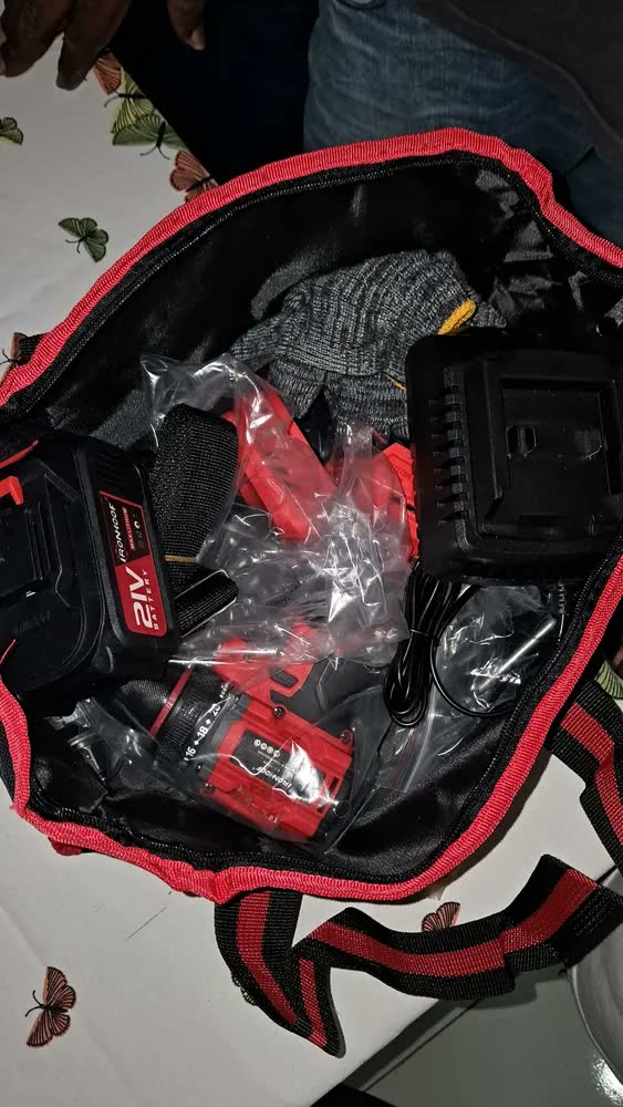 foto de Kit Furadeira E Parafusadeira Elétricas Chave De Impacto Brushless Kit Ferramentas