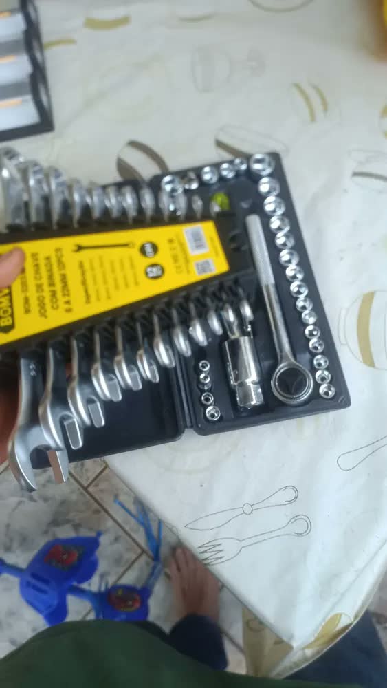 foto de Maleta Estojo Kit Caixa Jogo Ferramentas Completa 58 Peças DEVILPREX