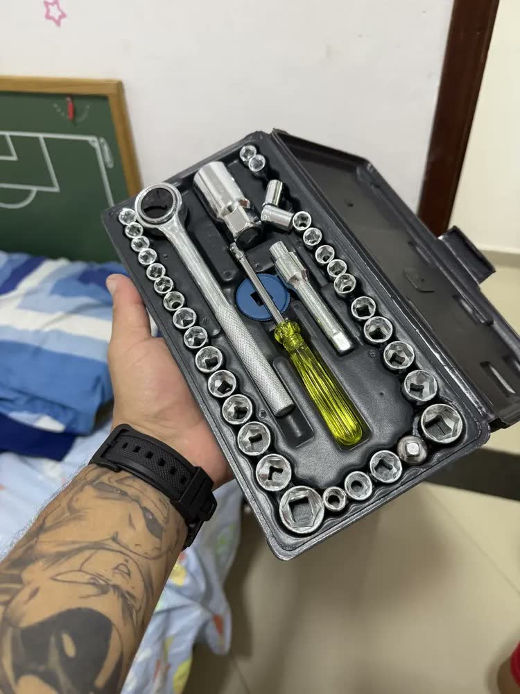 foto de Maleta Estojo Kit Caixa Jogo Ferramentas Completa 58 Peças DEVILPREX