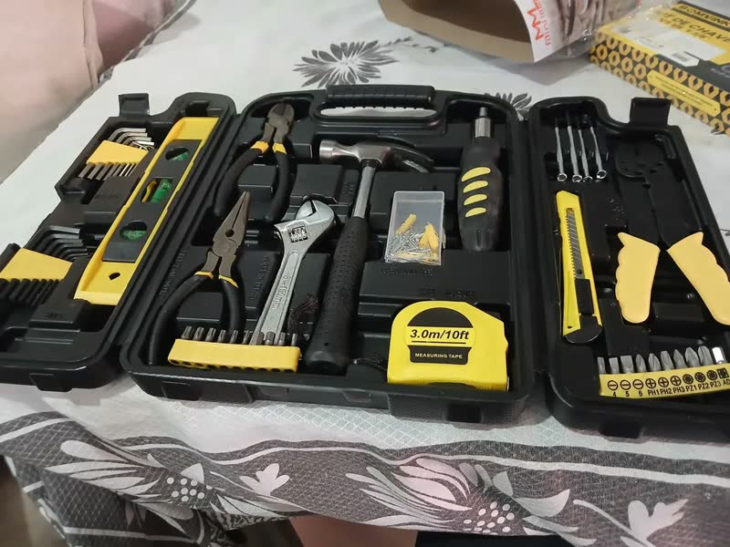 foto de Maleta Estojo Kit Jogo 169 Ferramentas Caixa Completa Devilprex Preto
