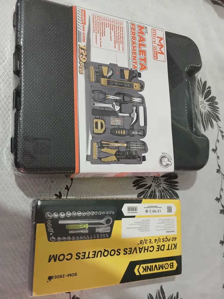foto de Maleta Estojo Kit Jogo 169 Ferramentas Caixa Completa Devilprex Preto