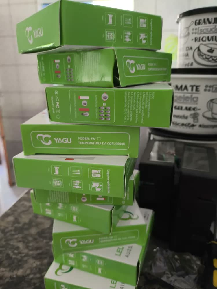 foto de Kit 10 Spots LED de Embutir Quadrados NOHARA 7W para Teto de Gesso, Luz Branca Fria
