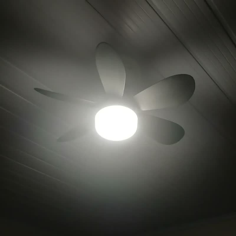 foto de Luz Do Ventilador Do Teto Led Com Controle Remoto,42cminstalação Fácil Baseada Em E26, Escurecimento Sem Passos De 3 Cores，Preto
