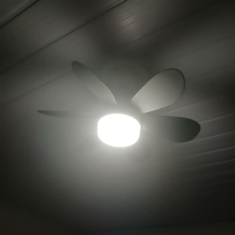 foto de Luz Do Ventilador Do Teto Led Com Controle Remoto,42cminstalação Fácil Baseada Em E26, Escurecimento Sem Passos De 3 Cores，Preto