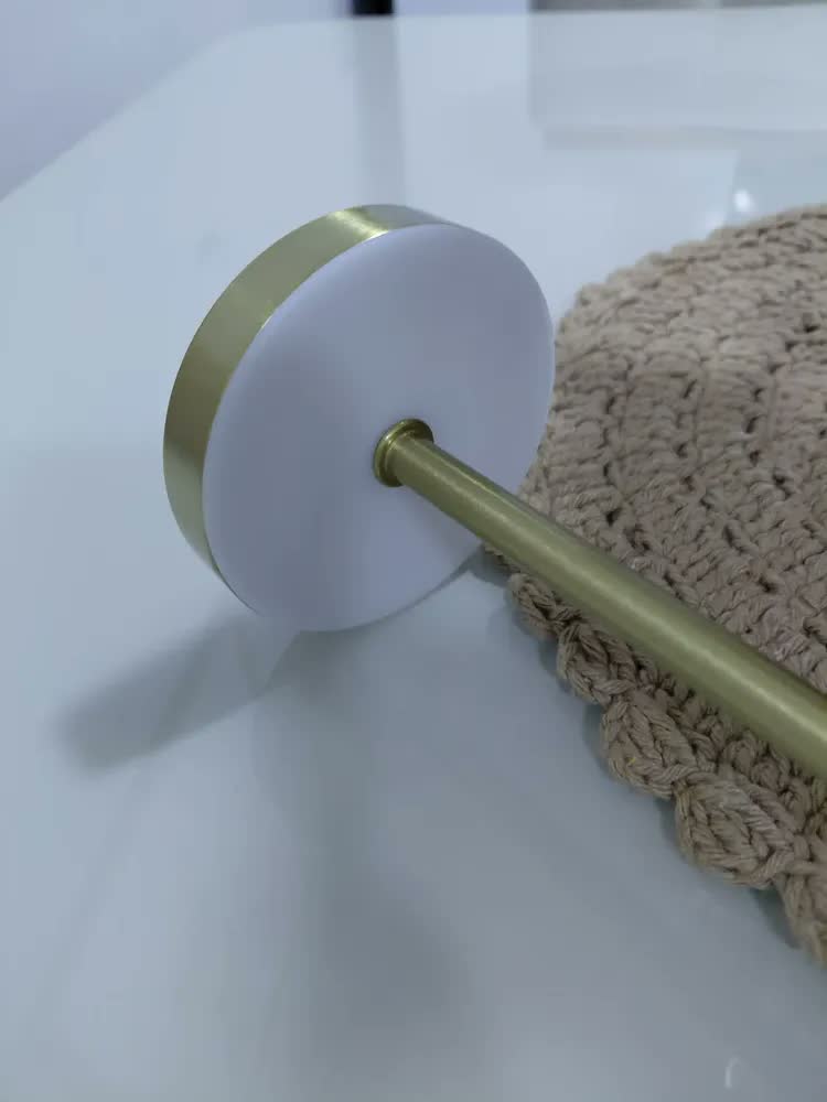 foto de Luminária Mesa Abajur Led Dimerizável Sem Fio Recarregável Sensacional Touch Ajustavel Toque Decorativo