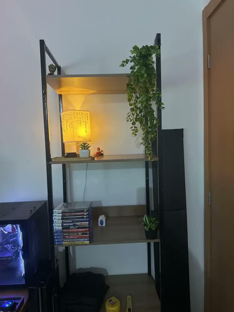 foto de Planta Folhagem artificial Kit com 2 Vaso Pendente Costela de Adão Decorativo Sala