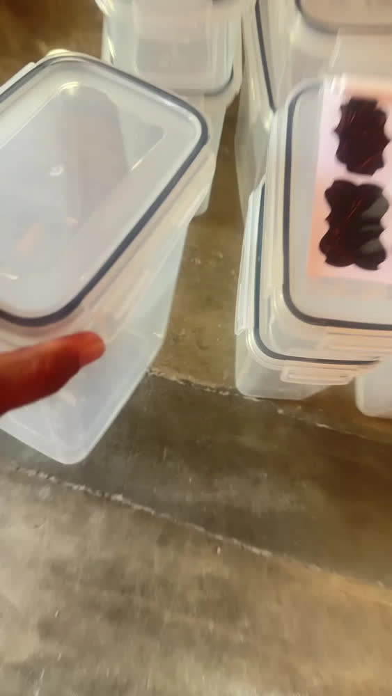 foto de Kit 15 Potes Herméticos Empilháveis Quadrados para Mantimentos e Organização da Cozinha com Tampa e Vedação de Silicone Branco Shokki