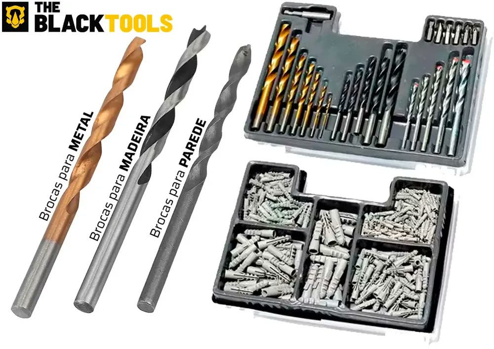 Parafusadeira E Furadeira A Bateria Bosch Gsr 1000 Smart Maleta Com Kit Brocas E Soquetes Profissional 340 Peças