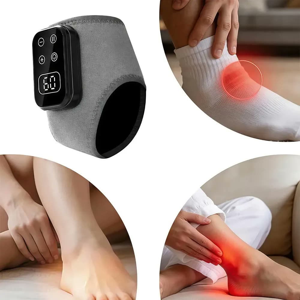foto de Massageador Elétrico para Tornozelo Fallove com Aquecimento e Vibração, Sem Fio