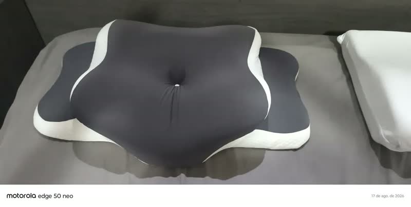 foto de Travesseiro Ergonômico Ortopédico Borboleta SunRise de Espuma Viscoelástica para Apoio Cervical