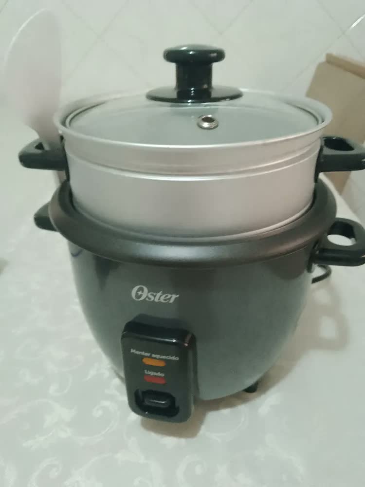foto de Panela Elétrica De Arroz 0,6l Oster Grafite Oster