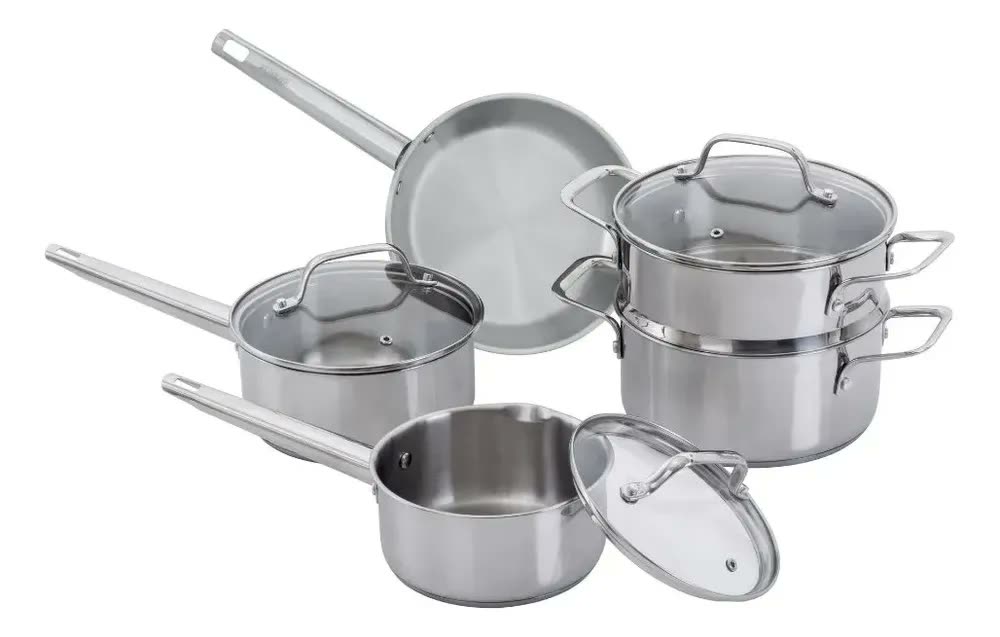 Jogo De Panelas Brinox 5 Peças Inox City