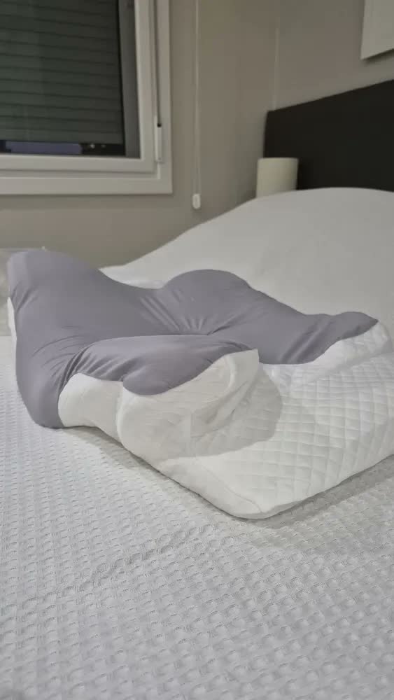 foto de Travesseiro Cervical Ergonômico NovoSono Borboleta de Espuma Viscoelástica