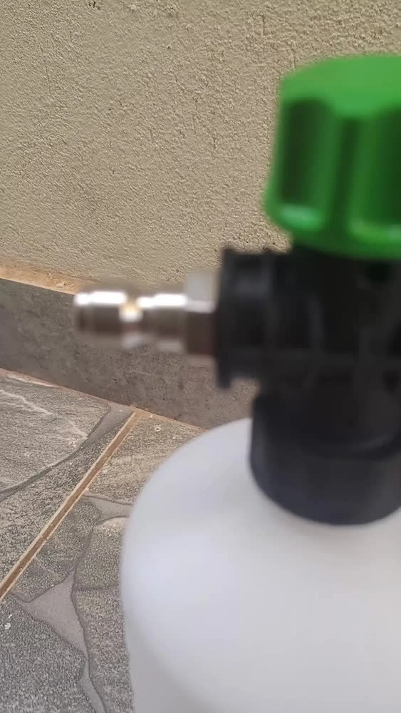 foto de Canhão De Espuma Snow Foam 1l Profissional Espuma Densa Engate Rápido Para Wap Kärcher Electrolux Vonder Bosch Branco