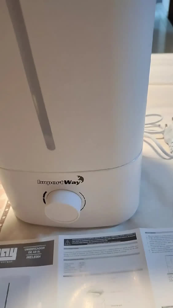 foto de Umidificador De Ar Bivolt 5l Para Quarto Sala E Escritório Branco