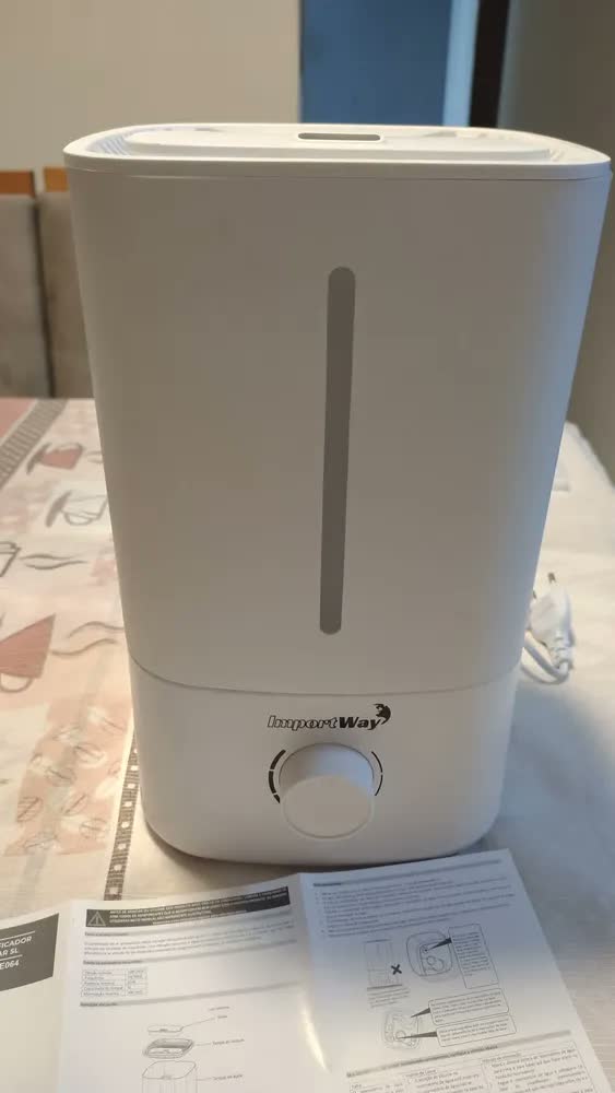 foto de Umidificador De Ar Bivolt 5l Para Quarto Sala E Escritório Branco