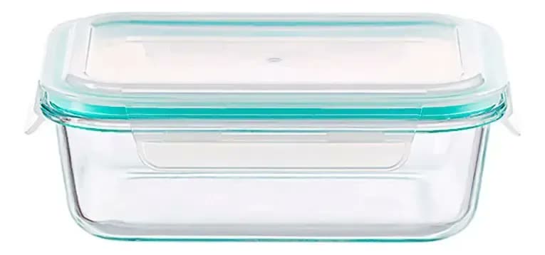 Pote De Vidro Retangular Hermético Essence - 2260ml Transparente