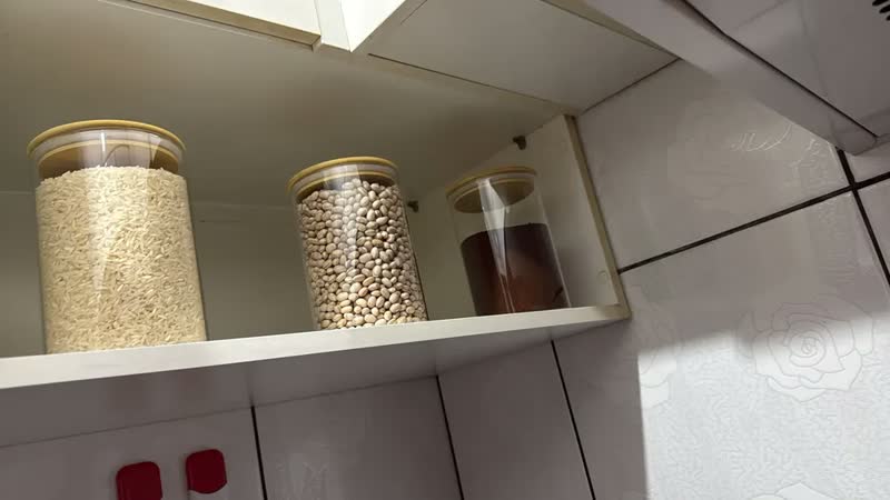 foto de Kit 3 Potes De Vidro Hermético 1000ml Tampa De Bambu Incolor
