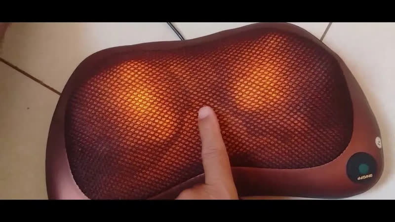 foto de Almofada Massageador Elétrico Pescoço Pés Lombar Costas Biv Marrom WIMAI VARIEDADES