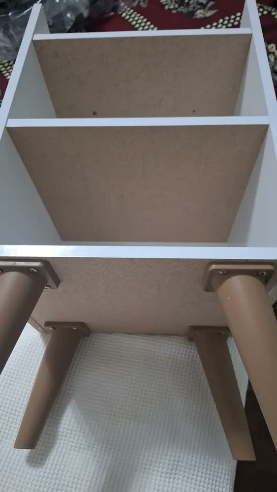 foto de Criado Mudor P/ Cama Box Compacto C/ Prateleira Max Cor Cinza/ Cinamomo