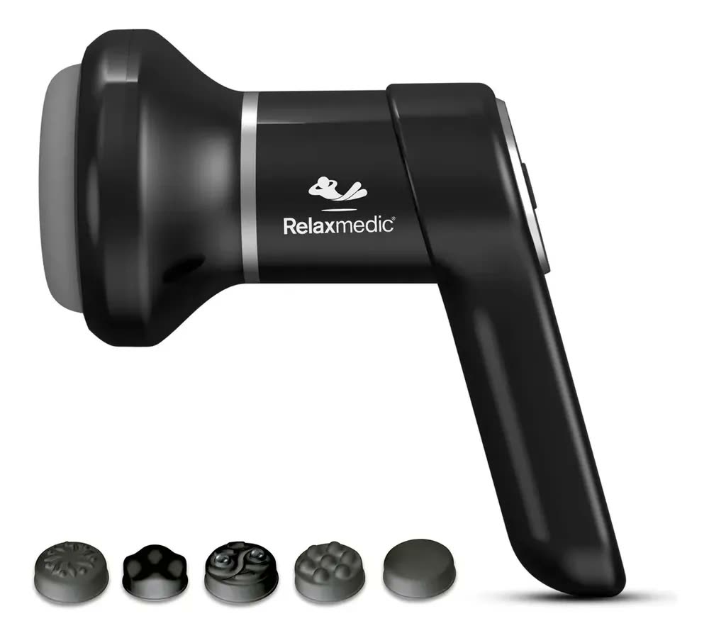 foto de Massageador Elétrico Portátil Orbit Touch Relaxmedic Preto