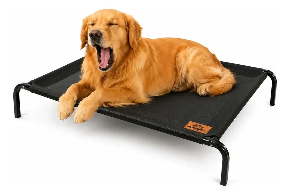 foto de Cama Suspensa PAWPONTO Grande para Cachorro e Gato com 102x69 cm em Textilene Lavável