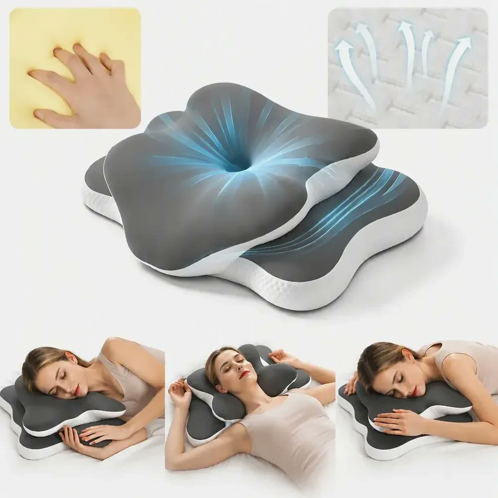foto de travesseiro cervical inteligente travesseiro tropical viscoelastico travisseiroo ortopedico travesseiro cervical para aliviar dores no pescoço travesseiro nasa viscoelastico anti ronco cervical 14 cm