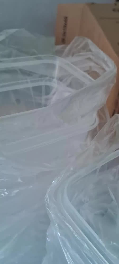 foto de Kit 15 Potes Herméticos Empilháveis Porta Mantimentos Transparente