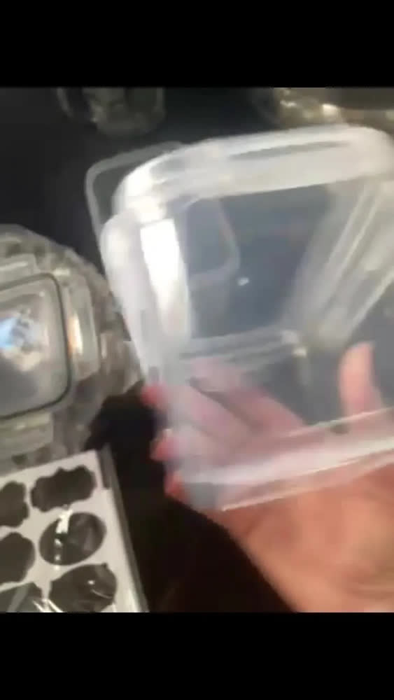 foto de Kit 15 Potes Herméticos Empilháveis Porta Mantimentos Transparente