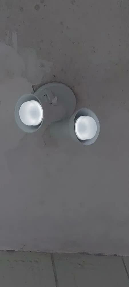 foto de Luminária Teto Spot Duplo Sobrepor Alumìnio Preto TelhaLed Articulável Industrial Bocal E27 Bivolt