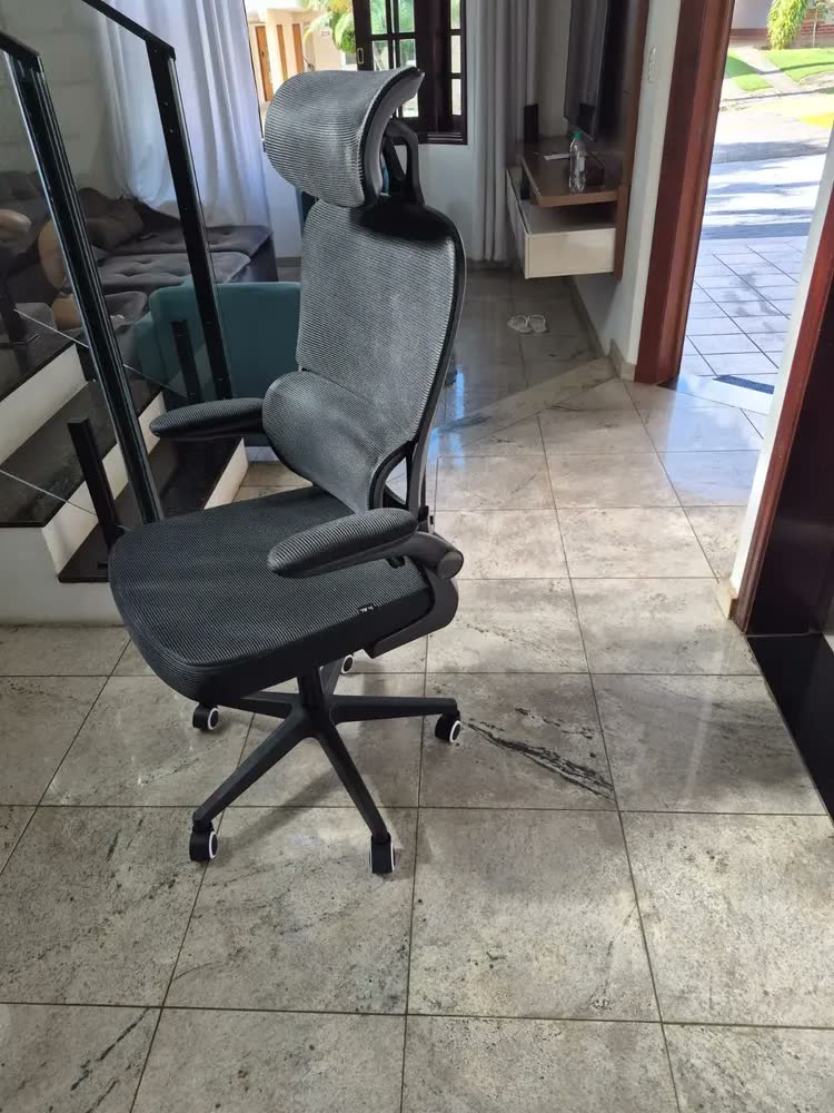 foto de Cadeira Escritório Ergonômica Supreme Ergon ARTYAN Confortável Estofado Mesh Com Suporte Lombar + Mouse Pad (Desk Pad)
