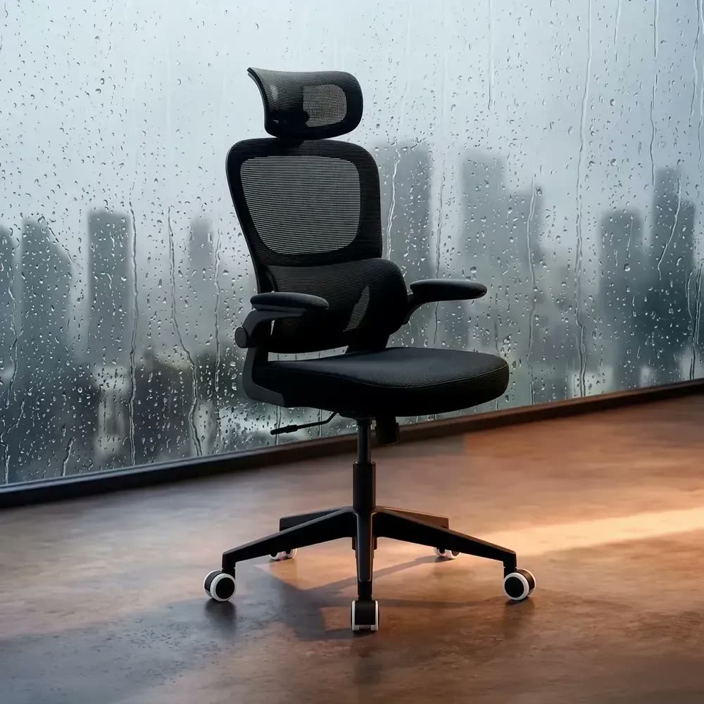 Cadeira Escritório Ergonômica Supreme Ergon ARTYAN Confortável Estofado Mesh Com Suporte Lombar + Mouse Pad (Desk Pad)