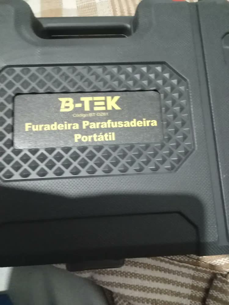 foto de Kit Parafusadeira Furadeira De Impacto 2 Baterias + Kit 46 Peças Profissional DEVILPREX