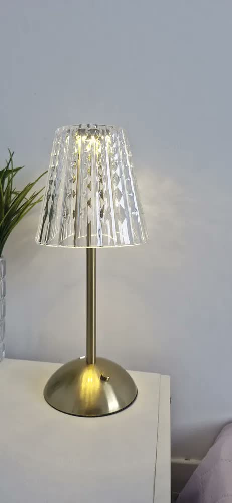 foto de Abajur de Mesa Led Luz Leitura Sem Fio Usb Moderna Touch Decorativa para Sala Quarto Cabeceira