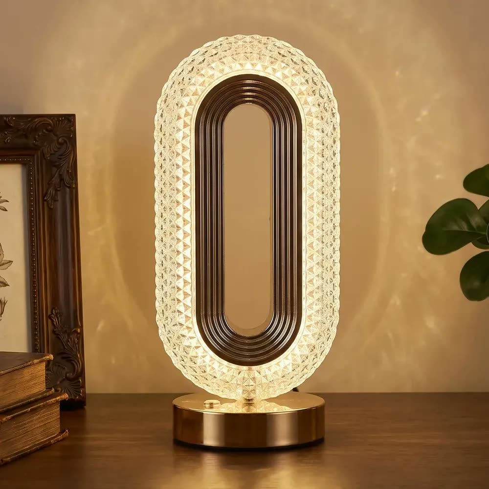 Abajur Luminaria de Mesa Cabeceira Led Usb Sem Fio de Toque Pequeno para Quarto Casal Estudo Leitura Moderno