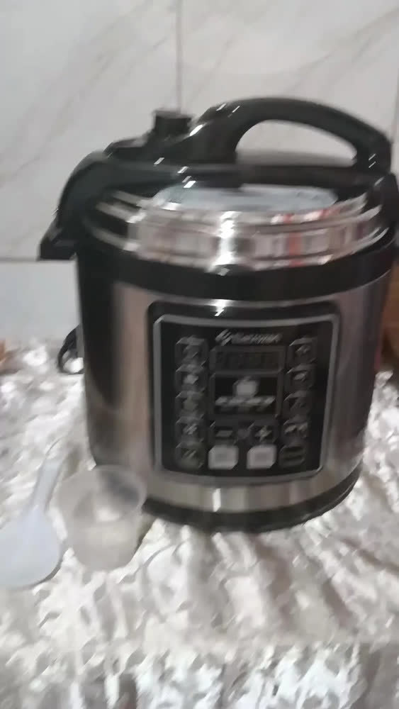 foto de Panela De Pressão Elétrica Eletrozon 6 Litros Desligamento Cor Prateado
