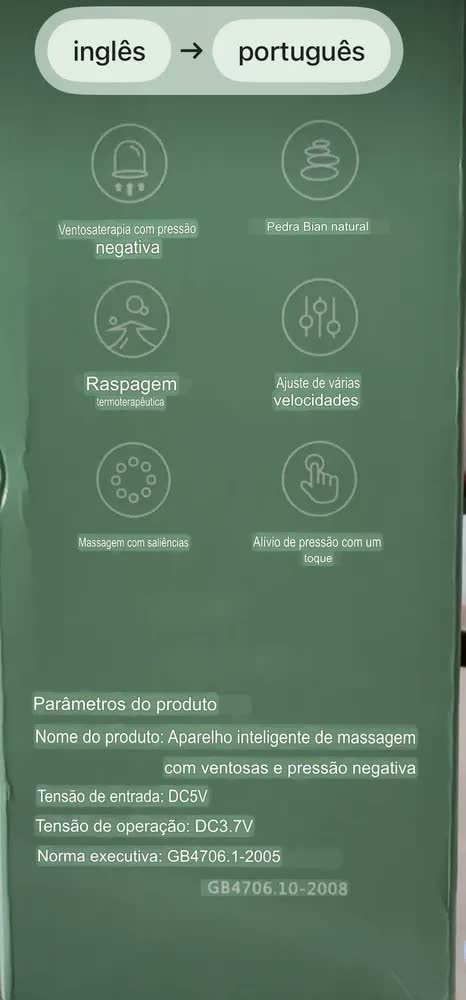 foto de Aparelho Massageador Com Ventosa Anti Celulite Infravermelho Variado